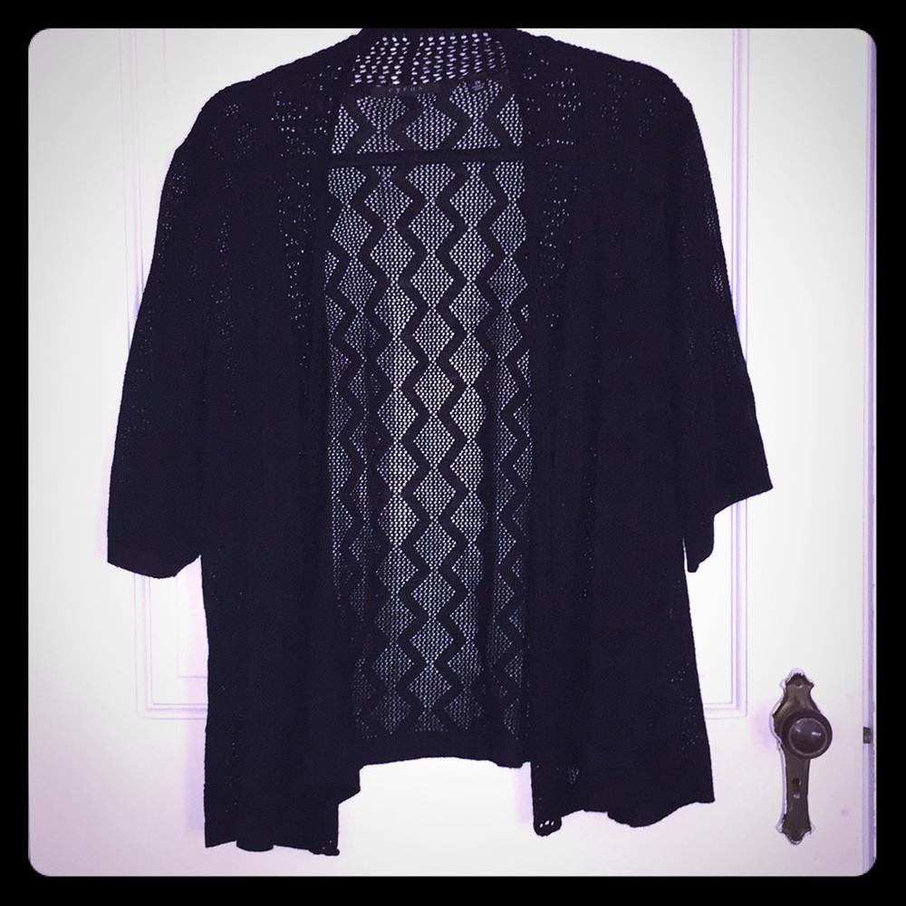 Black cardigan